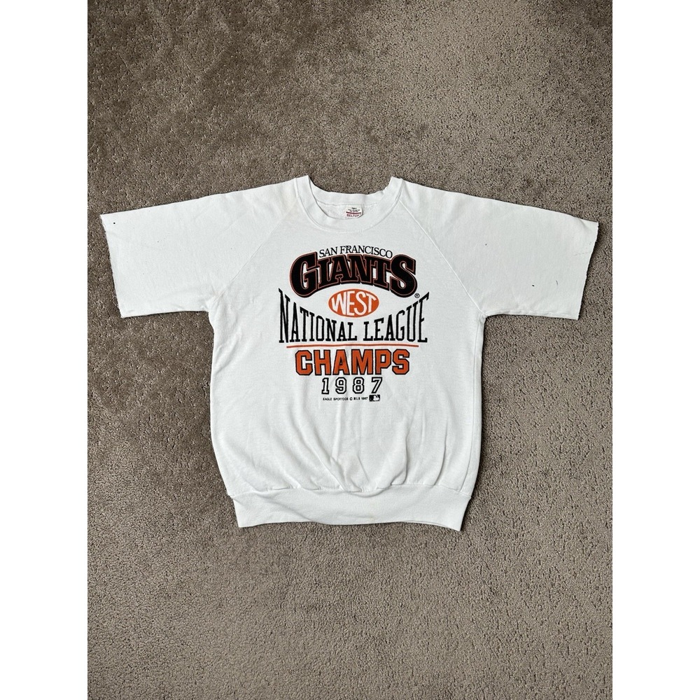 Vintage Womens Sweatshirt Belton MLB 1987 San Francisco Giants Champions, Size M